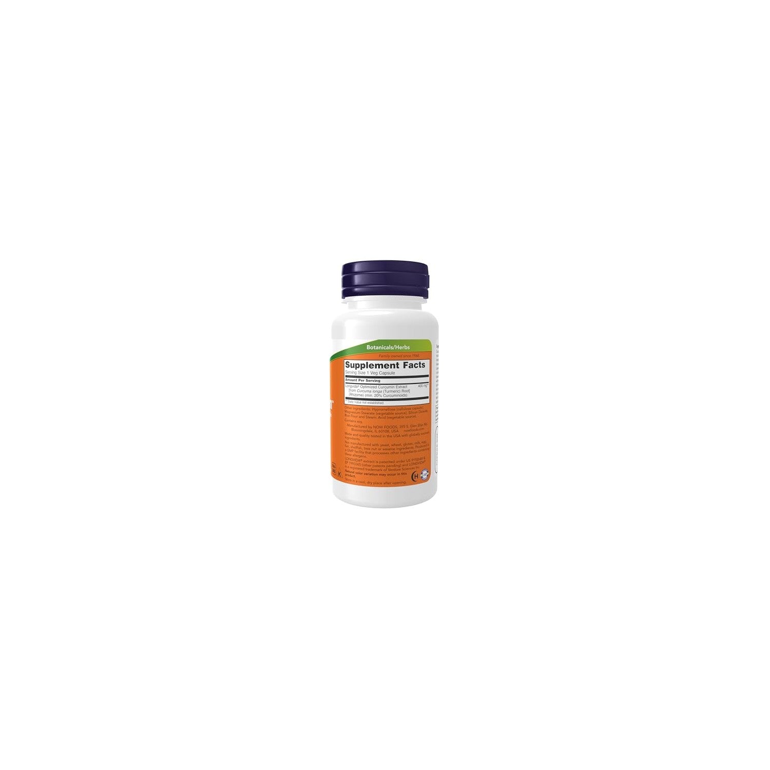 Buy now NOW Supplements, CurcuBrainÆ’?â€º 400 mg with Longvida?? Optimized Curcumin, 50 Veg Capsules at indiglob india