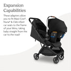 Buy now UPPAbaby Car Seat Adapter for Minu V3 - Compatible with Maxi-COSI??, Nuna?? and Clek - Quick + Secure Attachment - 1 Pair at indiglob india
