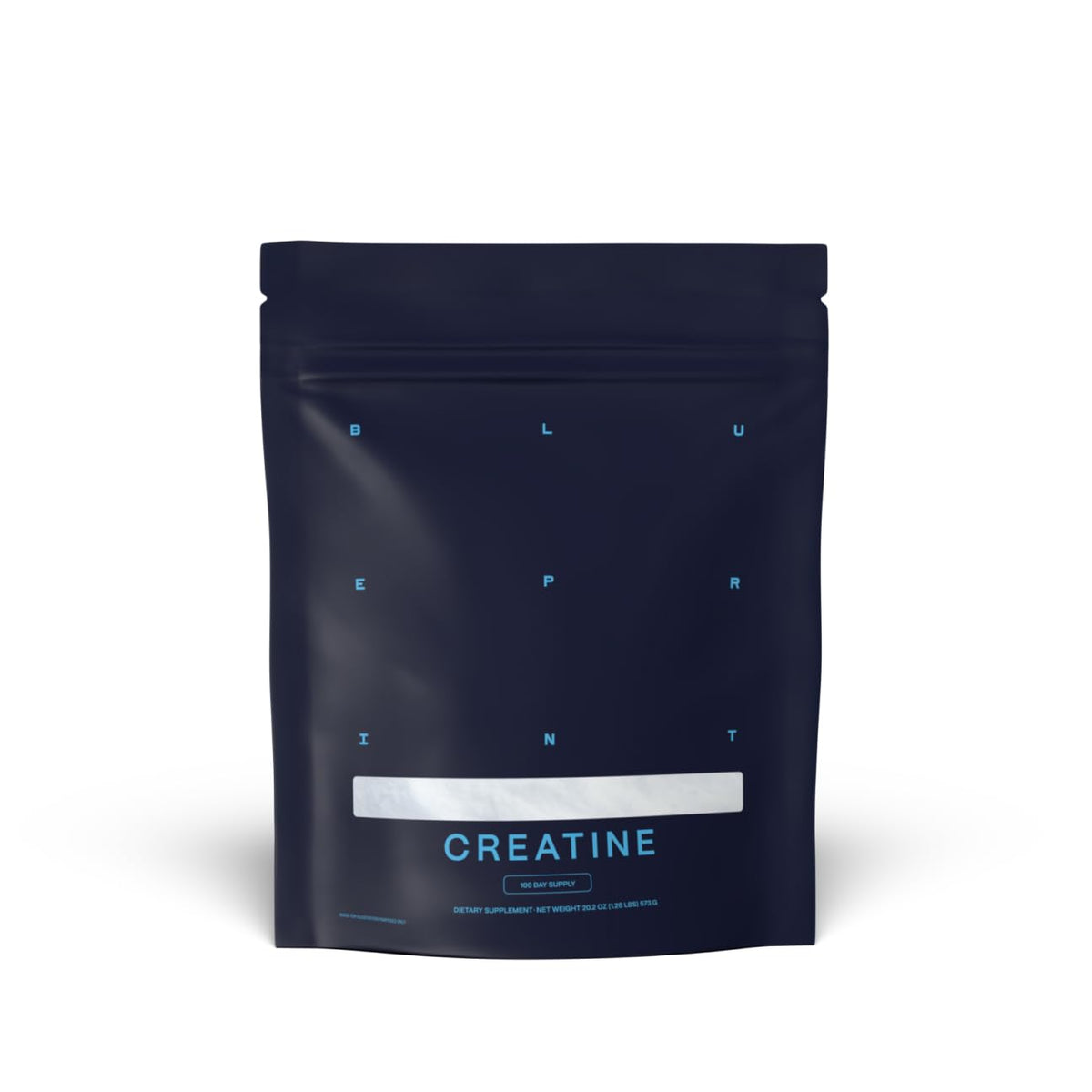 Blueprint Bryan Johnson Creatine Monohydrate Powder – Amino Acid Powder - Supplement Supports Muscle Recovery, Strength & Focus – Unflavored Creatine for Women & Men – 5g Dose – 100 Servings