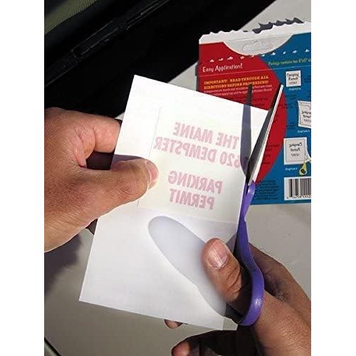 Buy now STICKER SHIELD - Windshield Sticker Applicator for Easy Application, Removal and Re-Application from Car to Car - 4 inch x 6 inch Sheets (2 Packs (4 Sheets Total)) at indiglob india