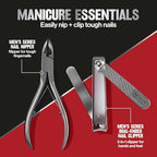 Buy now Revlon Dual-Ended Nail Clipper for Men, Straight and Curved Edges, for Fingernail and Toenail Trimming, Stainless Steel, 1 Count at indiglob india