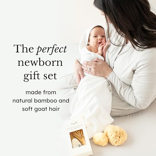 Buy now Kyte BABY Bamboo 3-Piece Brush Set - 1 Goat Hair Brush, 1 Wooden Bristle Brush and 1 Bamboo Comb at indiglob india