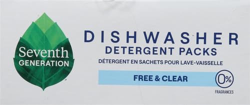 Buy now Seventh Generation Dishwasher Detergent Packs Free & Clear Pack of 5 for sparkling dishes Dishwasher tabs 45 count at indiglob india
