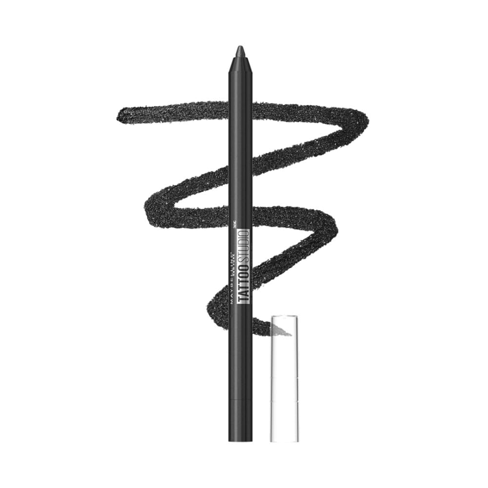 Buy now Maybelline TattooStudio Long-Lasting Sharpenable Eyeliner Pencil, Glide on Smooth Gel Pigments with 36 Hour Wear, Waterproof, Deep Onyx, 1 Count at indiglob india