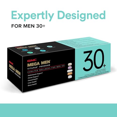 Buy now GNC Men's 30+ Vitapak Program | 5-in-1 Daily Multivitamins and Minerals | Supports Healthy Bones and Stress Relief | 30 Servings at indiglob india