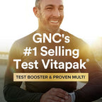 Buy now GNC Mega Men Healthy Testosterone Program, Complete Nutrition 4 Products in 1, Boost Free and Total Testosterone, Blood Flow, 30 Daily Packs at indiglob india