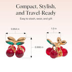 Buy now Kitsch Cherry Small Hair Clips for Women â€“ Rhinestones Small Claw Clips | Electroplated Metal Springs and Anti-Rust Finish | Strong Hold for Updo and Cute Half Up Styles | Ideal Gifts for Women - 2pcs at indiglob india