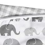 Buy now Boppy Nursing Pillow Cover, Premium Quick-Dry Fabric, Gray Elephants, Fits The Original Support Boppy Pillow for Breastfeeding and Bottle Feeding, Cover Only at indiglob india