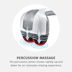 Buy now Homedics Back Massager - Heated Automatic Percussion Back, Body and Neck Massager with Dual Pivoting Heads, Interchangeable Nodes, for Shoulders, Legs and Feet, White at indiglob india