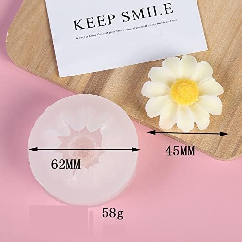 Buy now 4 Pack Chamomile & Daisy Resin Candle Mold - Single & Four Flower Designs at indiglob india