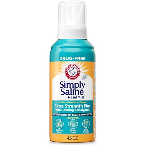 Buy now ARM & Hammer Simply Saline Extra Strength Plus Eucalyptus Nasal Mist for Severe Congestion, 4.6 oz at indiglob india