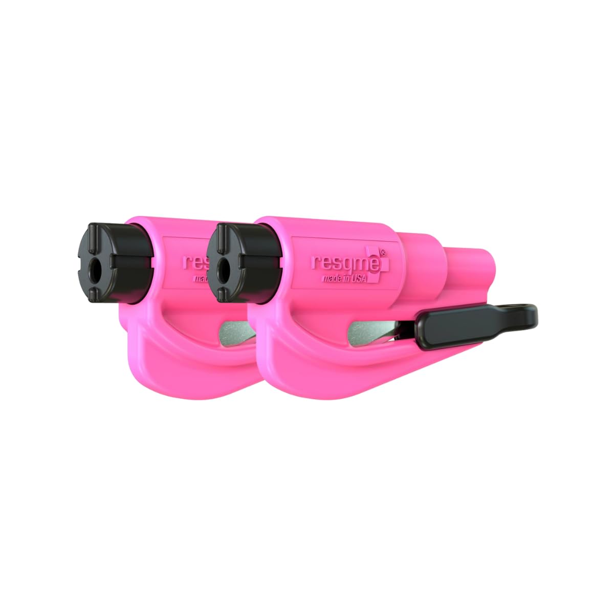 Buy now Resqme Pack of 2, The Original Emergency Keychain Car Escape Tool, 2-in-1 Seatbelt Cutter and Window Breaker, Made in USA, Orange Pink at indiglob india