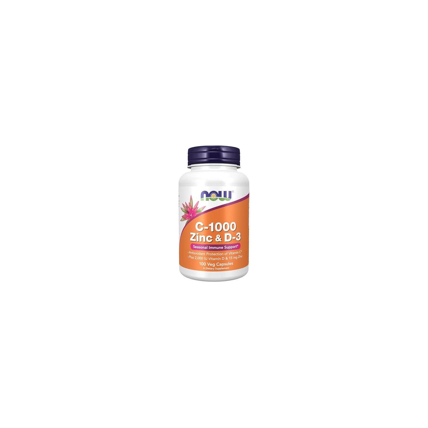 Buy now Now Supplements, C-1000 Zinc & D-3, Seasonal Immune Support*, 100 Veg Capsules at indiglob india