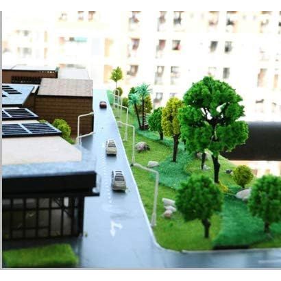 Buy now 32pcs 0.79-6.30inch Mixed Model Trees Accessories Model Train Scenery Architecture Trees Model Scenery with No Stands(All Green) at indiglob india
