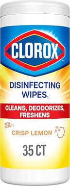 Buy now Clorox Disinfecting Cleaning Wipes, Bleach Free, Crisp Lemon, 35 Count (Pack May Vary) at indiglob india
