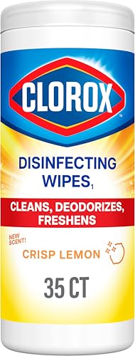 Buy now Clorox Disinfecting Cleaning Wipes, Bleach Free, Crisp Lemon, 35 Count (Pack May Vary) at indiglob india