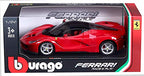 Buy now Bburago Ferrari Race and Play LaFerrari 1/24 Scale Diecast Model Vehicle Red at indiglob india