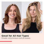 Buy now REVLON Silicone Bristle Heated Hair Styling Brush | Fast, Long Lasting Volume for Easy Styling | 1" Barrel for Full Body and Smooth Styles (Black/Pink) at indiglob india