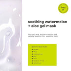 Buy now Freeman Soothing Watermelon & Aloe Gel Facial Mask, Hydrates, Nourishes, & Soothes Irritated Skin, Cooling, Calming Gel Face Mask, For Sensitive & Break-Out Prone Skin, 6 fl.oz. Tube, 1 Count at indiglob india