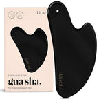 Buy now Kitsch Stainless Steel Gua Sha Facial Tools - Guasha Tool for Face, Face Sculpting Tool, Jawline Shaper, Double Chin Reducer, Body Gua Sha Tools, Lymphatic Drainage Massager, Facial Skin Care - Silver at indiglob india