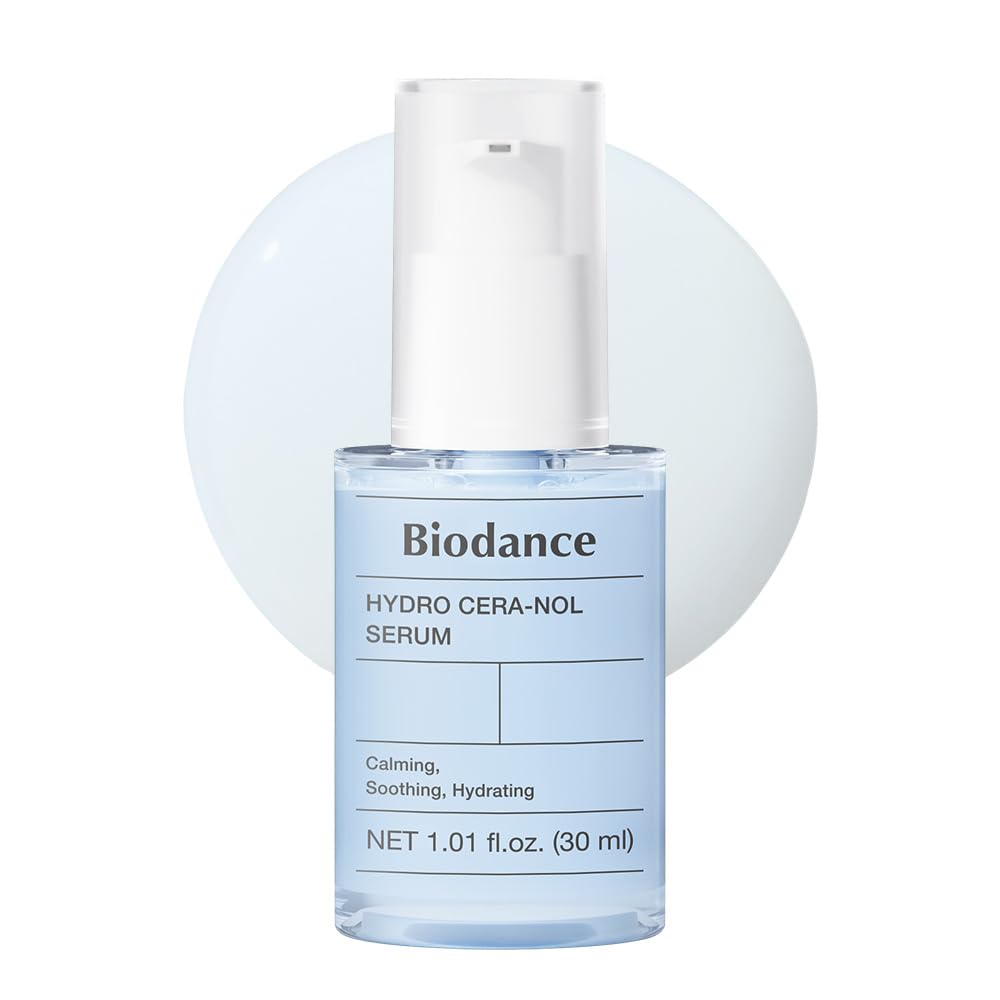 BIODANCE Hydro Cera-nol Serum, Hydrating, Soothing Facial Serum for Dry & Sensitive Skin with Ceramide, D-Panthenol, Hyaluronic Acid, Korean Skin Care | 1.01 fl.oz x 1 ea