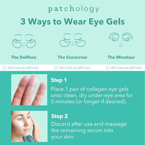 Buy now Patchology Rejuvenating Under Eye Gels - Hydrating Eye Mask w/Caffeine, Hydrolyzed Collagen & Centella Asiatica- Under Eye Patches For Dark Circles - Minimize Puffiness & Wrinkle Reducer - 30 Pairs at indiglob india