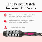 Buy now REVLON Perfect Match Hot Styler - Heated Brush to Style and Extend Blowouts, Hot Brush for Curls, Body, and Volume, Reduces Frizz and Boosts Shine at indiglob india