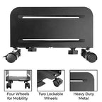 Buy now HumanCentric Adjustable PC Stand for Floor, Computer Tower, Adjustable PC Holder, CPU Rolling Cart, for Gaming & Desktop Computers, Under Desk, Fits Computer Cases 4.7" to 8.2" up to 22lbs at indiglob india