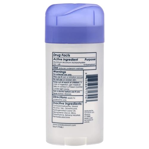 Buy now Sure Deodorant 2.7 Ounce Original Solid Unscented (79ml) Pack of 6 at indiglob india
