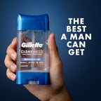 Buy now Gillette Antiperspirant and Deodorant for Men, 72hr Sweat & Odor Protection, Long Lasting Freshness, Anti-White Mark Technology, Clear Gel, Mountain Air Scent, 3.8 oz at indiglob india