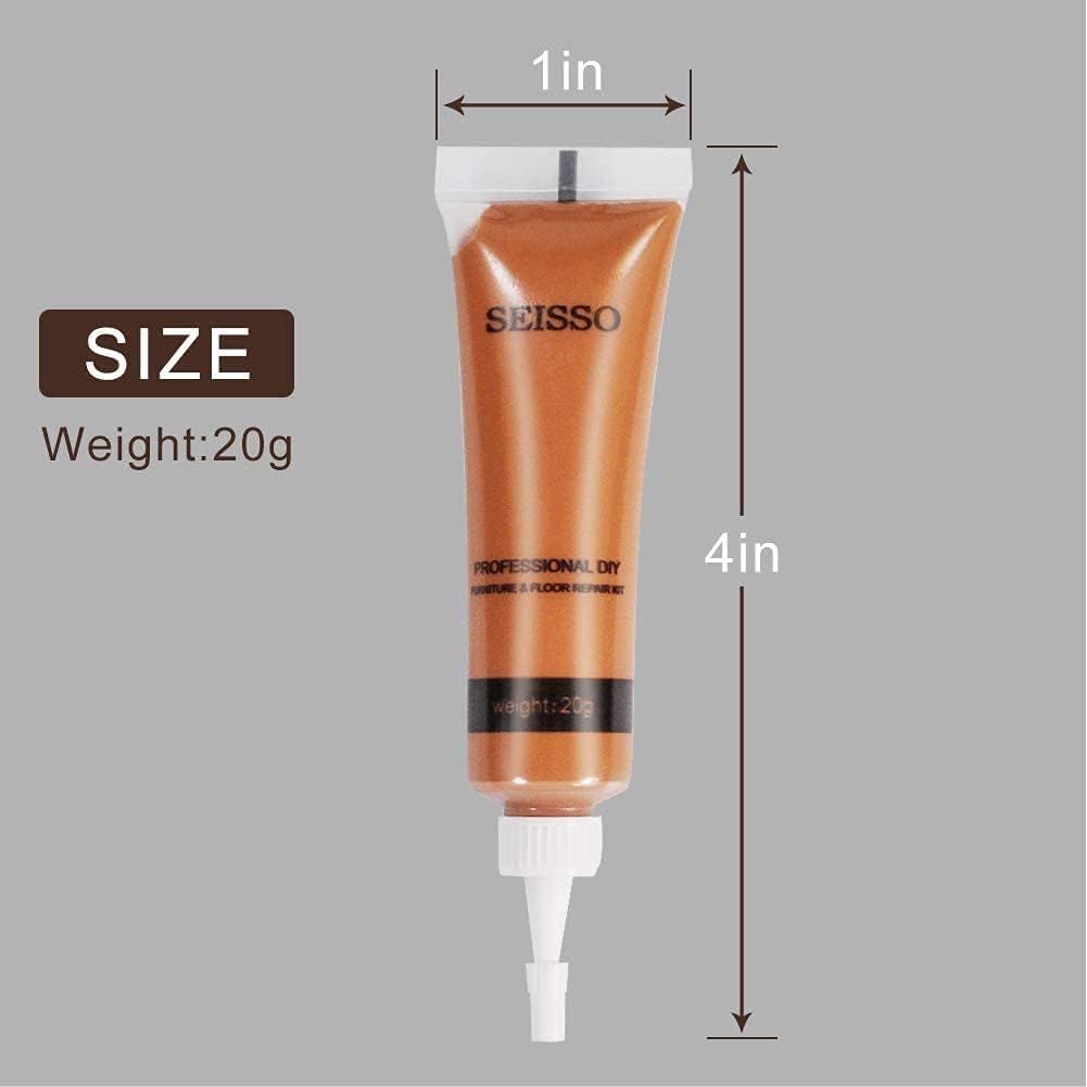 Buy now SEISSO Wood Repair Kit Touch up Paint Restore Any Wooden Furniture Stain, 12 Colors Cover Surface Scratch for Wooden Floor Table, Filler Furniture Paint Oak, Cabinet, Door, Veneer, Walnut at indiglob india