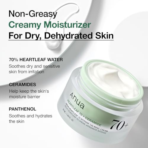 Buy now Soothing Cream with 70% Heartleaf by Anua at indiglob india