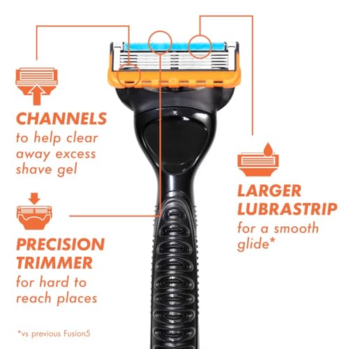 Buy now Gillette Fusion5 Razor Refills for Men, 8 Razor Blade Refills at indiglob india