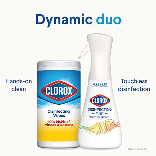 Buy now Clorox Disinfecting Mist, Lemongrass Mandarin, Household Essentials, 3 Refills, 16 Fl Oz Each at indiglob india