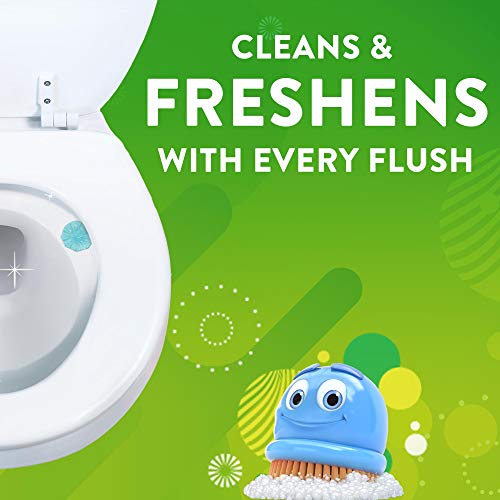 Buy now Scrubbing Bubbles Fresh Gel Toilet Bowl Cleaning Stamps, Helps Keep Toilet Clean and Helps Prevent Limescale & Rings, Rainshower Scent, 1 Dispenser with 24 Fresh Gel Stamps at indiglob india