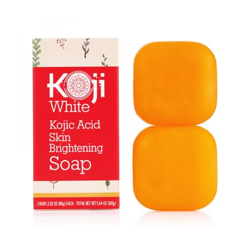 Buy now Koji White Pure Kojic Acid Soap | Glycerin Soap Bar for Gentle Skin Brightening and Exfoliation with Tea Tree, Coconut Oil, Hyaluronic Acid & Vitamin C, Vegan, 2.82 oz at indiglob india