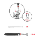 4 Pack Telescoping Magnet Pick-up Tool Set - Retrieving Pickup Tools，Extendable Pick Up Tools，Bendable Spring Magnet Stick，Flexible Extra Long Reach Bendable Curve Grabber with 4 Claws