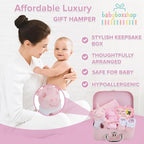 Buy now Baby Box Shop Baby Girl Gift Set - Pink Keepsake Box with 7 Essentials for Newborn Girl at indiglob india