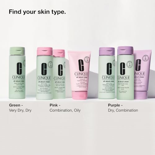 Buy now Clinique 3-Step All About Clean All-in-One Cleansing Micellar Milk + Makeup Remover With Glycerin + Vitamin E, 6.7 Fl Oz at indiglob india