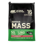 Buy now Optimum Nutrition Serious Mass, Weight Gainer Protein Powder, Mass Gainer, Vitamin C and Zinc for Immune Support, Creatine, Strawberry, 12 Pound (Packaging May Vary) at indiglob india