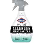 Buy now Clorox PURE Allergen Neutralizer Fabric and Carpet Spray, Clean Breeze, 26 Fluid Ounces at indiglob india