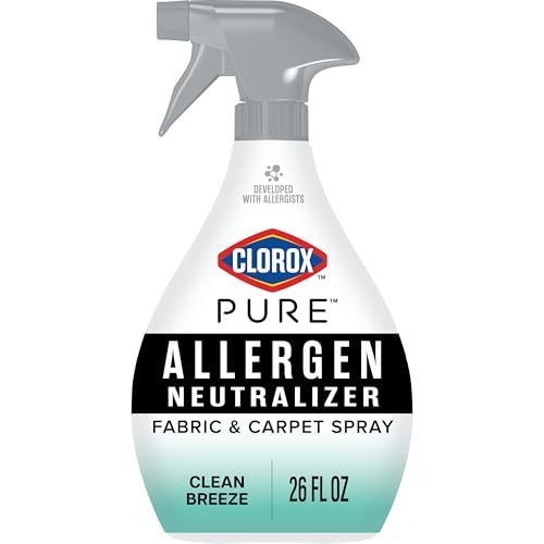 Buy now Clorox PURE Allergen Neutralizer Fabric and Carpet Spray, Clean Breeze, 26 Fluid Ounces at indiglob india