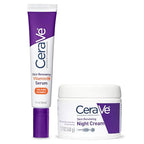 Buy now CeraVe Vitamin C Serum and Night Cream Skin Care Set, Brightening Serum with 10% Pure Vitamin C & Night Moisturizer with Peptides + Hyaluronic Acid, Travel Essentials, 1oz Vit C + 1.7oz Moisturizer at indiglob india