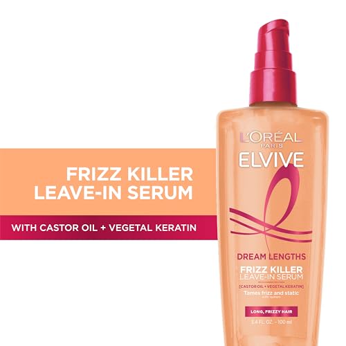 Buy now L'Oreal Paris Elvive Dream Lengths Frizz Killer Leave-In Serum, 3.4 Ounce at indiglob india