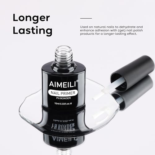 Buy now AIMEILI Nail Prep Bond Primer, U V LED Gel Foundation for Acrylic Powder and Builder Nail Gel at indiglob india