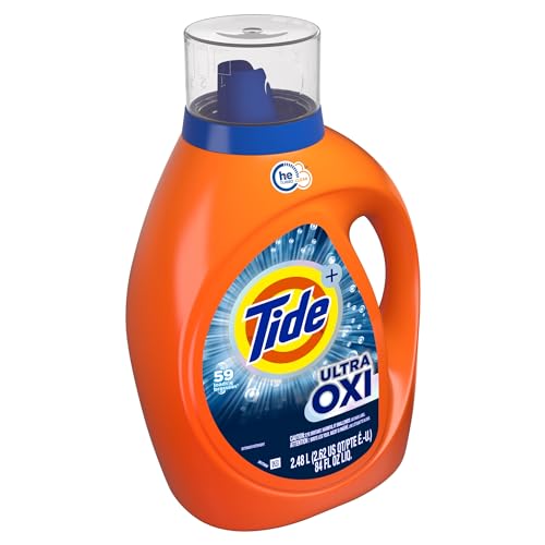 Buy now Tide Ultra Oxi Liquid Laundry Detergent, Fresh, 84 Fl Oz, Blue at indiglob india