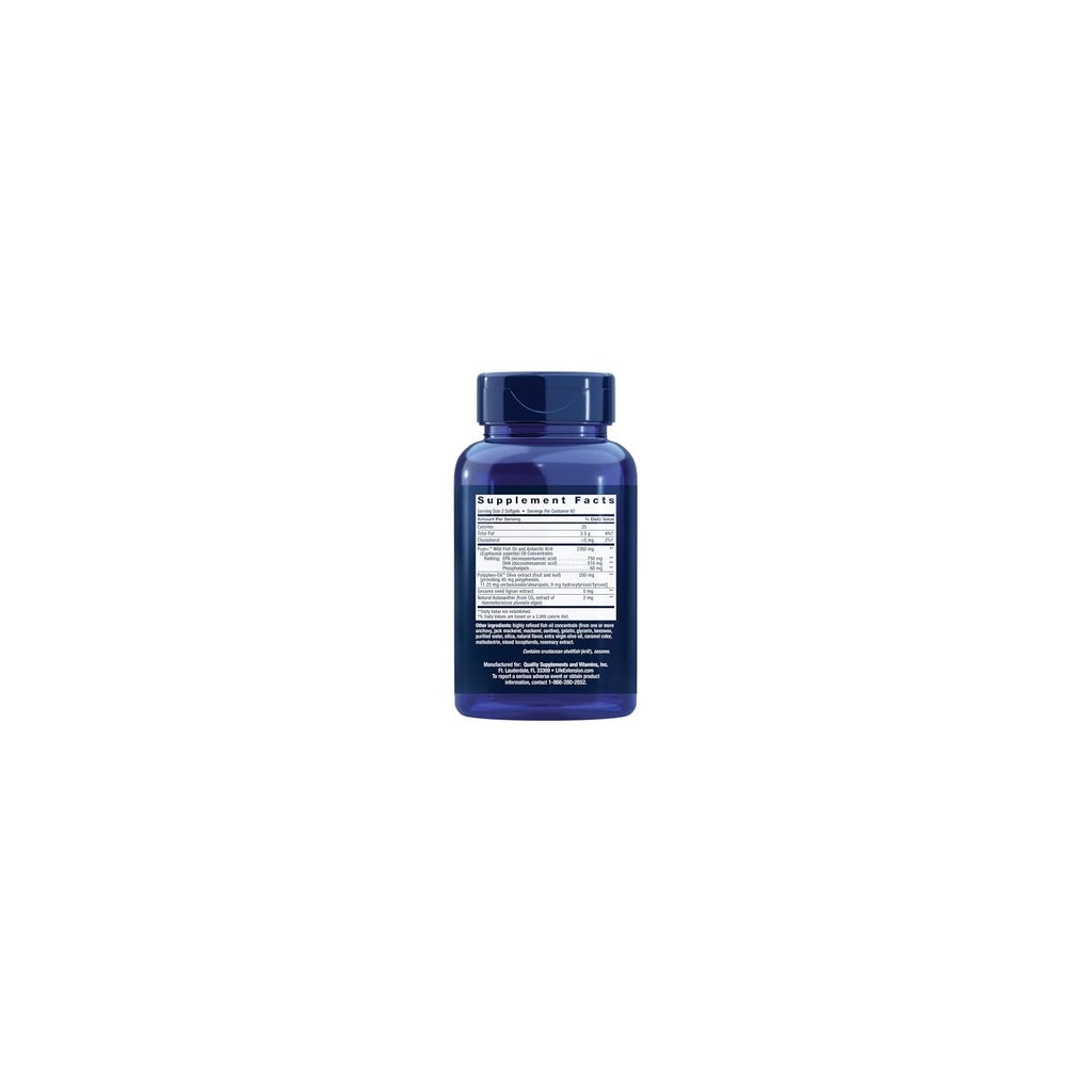 Buy now Life Extension Super Omega-3 Plus EPA/DHA Fish Oil, Sesame Lignans, Olive Extract, Krill & Astaxanthin - Heart, Brain & Joint Health Support - Gluten-Free, Non-GMO - 120 Softgels at indiglob india