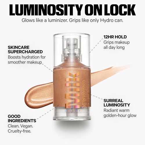 Buy now Milk Makeup Hydro Grip + Glow Primer with Hyaluronic Acid Æ’?? Illuminating Face Primer Grips Makeup for Up to 12 Hours Æ’?? Silicone-Free, Hydrating Formula with Radiant, Golden Finish Æ’?? 1 oz at indiglob india