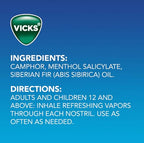 Buy now Vicks VapoInhaler, On-the-Go Portable Nasal Inhaler, Non-Medicated, With Refreshing Vicks Vapors, Menthol Scent , 4 Scented Sticks at indiglob india