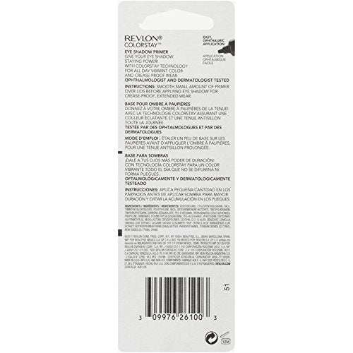 Buy now Revlon Eyeshadow Primer, ColorStay 24 Hour Eye Primer, Longwearing & Non-Drying Formula Infused wiith Shea Butter, 100 Universal, 0.33 Oz at indiglob india